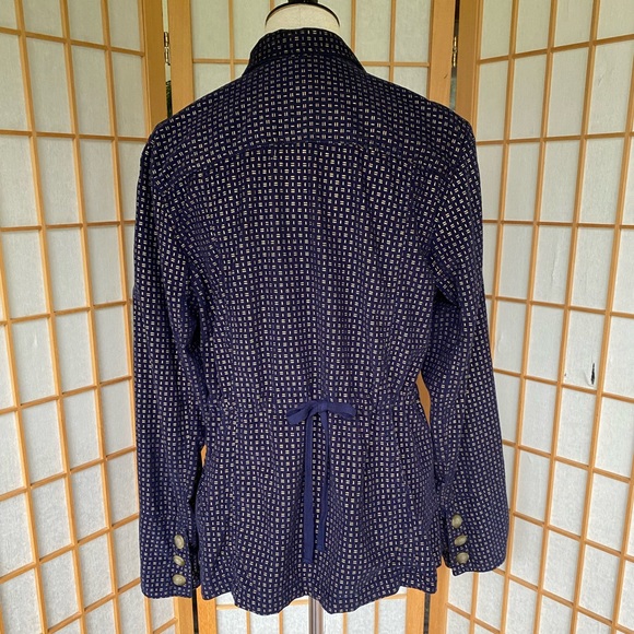 Sundance Lightweight Corduroy Blue and Gold Jacket SZ L - Picture 10 of 14